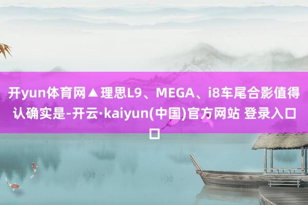 开yun体育网▲理思L9、MEGA、i8车尾合影值得认确实是-开云·kaiyun(中国)官方网站 登录入口