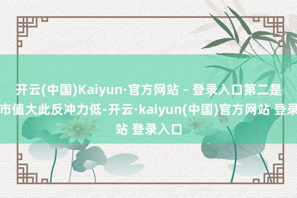 开云(中国)Kaiyun·官方网站 - 登录入口第二是因为市值大此反冲力低-开云·kaiyun(中国)官方网站 登录入口