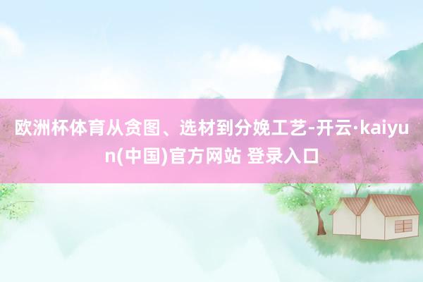 欧洲杯体育从贪图、选材到分娩工艺-开云·kaiyun(中国)官方网站 登录入口