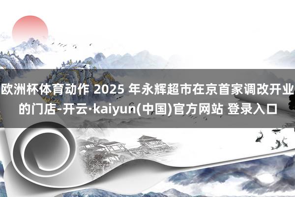 欧洲杯体育动作 2025 年永辉超市在京首家调改开业的门店-开云·kaiyun(中国)官方网站 登录入口