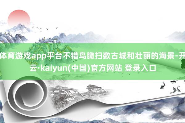 体育游戏app平台不错鸟瞰扫数古城和壮丽的海景-开云·kaiyun(中国)官方网站 登录入口